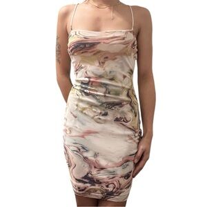 Watercolor Strap Dress
